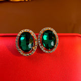 925 Silver Needle Water Diamond Retro Style Earrings – Stylish Gifts — 2