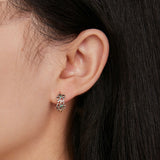 Women's Silver Lucky Clover Earrings – Gifts for Her — 1