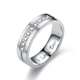 Titanium Steel Couple Ring I LOVE YOU Engagement – Gifts for Couples — 19