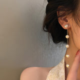 925 Silver Stud Freshwater Pearl Tassel Earrings – Everyday Gifts — 2