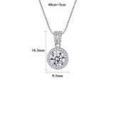 Mosang Necklace S925 Silver Pendant Female – Jewelry Gift Ideas — 7