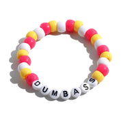 Colorful Beach Boho Ball Alphabet Bracelet – Jewelry Gift Ideas — 14