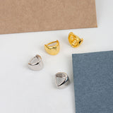 Metal Frosty Irregular Vintage Triangle Earrings – Meaningful Gifts — 4