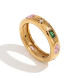 Water Drop Geometry Color Zircon Ring For Women – Gifts for Her — 10