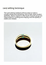 Emerald Zircon Gold Plated Emerald Ring – Birthday Gifts — 6