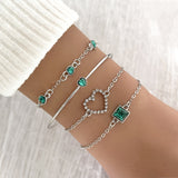 Light Luxury Square Gem Bracelet Female Fully – Jewelry Gift Ideas — 16