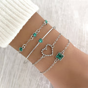 Light Luxury Square Gem Bracelet Female Fully – Jewelry Gift Ideas — 16