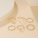 Creative Alloy Love Ring 6piece Set – Gifts for Couples — 3