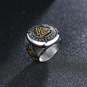 Ring Set With Red Zircon Ornaments In Titanium – Small Gift Ideas — 5