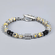 Stainless Steel OT Buckle Tiger-Eye Bracelet Men – Jewelry Gift Ideas — 18