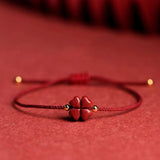 Cinnabar Clover Red Rope Bracelet – Jewelry Gift Ideas — 12