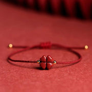 Cinnabar Clover Red Rope Bracelet – Jewelry Gift Ideas — 12