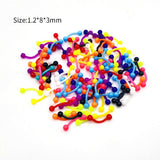CBR Type Nose Stud Color Mixed Eyebrow Ring – Special Occasion Gifts — 5