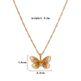 Ladies Short Clavicle Chain New Diamond Butterfly – Jewelry Gift Ideas — 5