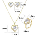 Temperament Korean Style Design Zircon Love Round – Stylish Gifts — 6