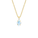 Wear Diamond Shaped Blue Topaz Necklace – Jewelry Gift Ideas — 3