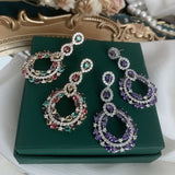 Women Slim Round Face Flower Earrings – Gifts for Her — 1