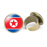 Asian National Flags Vintage Open Ring – Unique Gift Ideas — 20