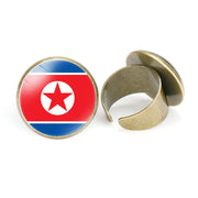 Asian National Flags Vintage Open Ring – Unique Gift Ideas — 20