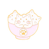 Kitty Brooch Bowl Cat Badge Golden M Badge Clothing – Stylish Gifts — 10