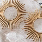 Vintage Ring Hollow Metal Distressed Earrings Ethnic – Stylish Gifts — 3