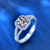 Women's 925 Silver 1 Carat Moissanite Ring – Gifts for Her — 1