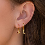 Gold Plated Denim Boots Hat Pendant Earrings – Jewelry Gift Ideas — 2