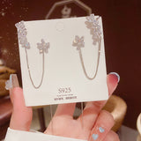 Ladies Fashion Silver Needle Tassel Ear Thread – Stylish Gifts — 4