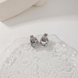 Temperament Youthful-looking Ring Earrings Metal – Everyday Gifts — 14