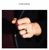 Emerald Zircon Gold Plated Emerald Ring – Birthday Gifts — 12