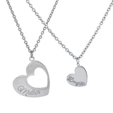 Heart-shaped Stitching Stainless Steel Necklace – Jewelry Gift Ideas — 6
