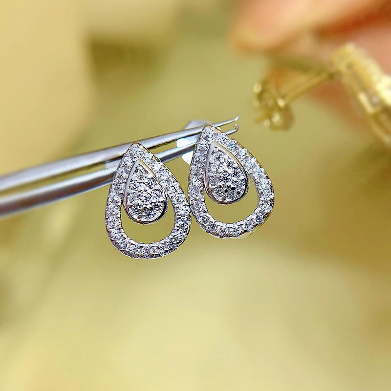Geometric Water Drop Earrings Hollowed Out – Stylish Gifts — 1