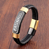 Stainless Steel Letter Cord Braided Leather – Jewelry Gift Ideas — 6