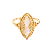 Women's Bubble Fashion White Shellfish Ring – Stylish Gifts — 2