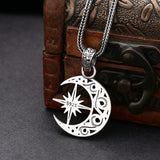 925 Sterling Silver Moon Asterism Necklace – Jewelry Gift Ideas — 11