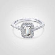 Silver Plated Platinum D Color Wedding Ring For Women – Gifts for Her — 1