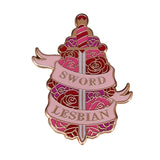 Women's Rose Flower And Sword Mix And Match Badge – Jewelry Gift Ideas — 3