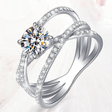 Wrapped Four-Claw Diamond Ring 18k Rose Gold Plated – Meaningful Gifts — 5