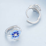 Women's S925 Silver Phalaenopsis Flower Earrings – Gifts for Her — 2