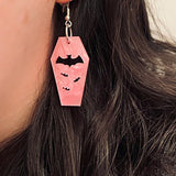 Bat Coffin Earrings Personality Plate Hollowed Out – Birthday Gifts — 1