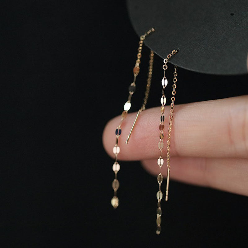Women's Tassel Long Earrings To Show Thin Face – Gifts for Her — 1