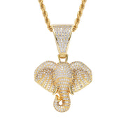 Vintage Elephant Head Shape Pendant Necklace – Jewelry Gift Ideas — 3