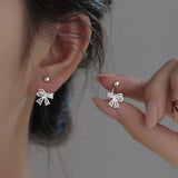 Hollow Bow Hook Unique Temperament Ear Studs – Practical Gifts — 2