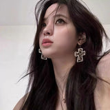 Leopard Cross Earrings Y2g Millennium Hot Girl Niche – Gifts for Kids — 4