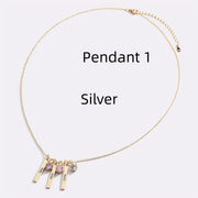 Personalized Mini Bar Birthday Stone Necklace – Jewelry Gift Ideas — 5
