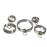 Stainless Steel Male Lock Five Piece Set – Gifts for Him — 5