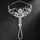 AB Colorful Crystals Mitten-type Bracelet Fashion – Stylish Gifts — 6