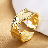 Gold Ring Female Retro Diamond Set Simple French – Gifts for Her — 5