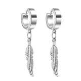 Leaf Pendant Earrings Non-piercing Ear Clip – Jewelry Gift Ideas — 4