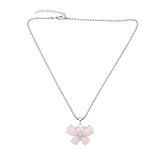 Crystal Agate Butterfly Necklace Pendant Neck – Jewelry Gift Ideas — 11